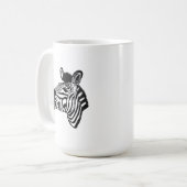 Zebra Kaffeetasse (Vorderseite Links)