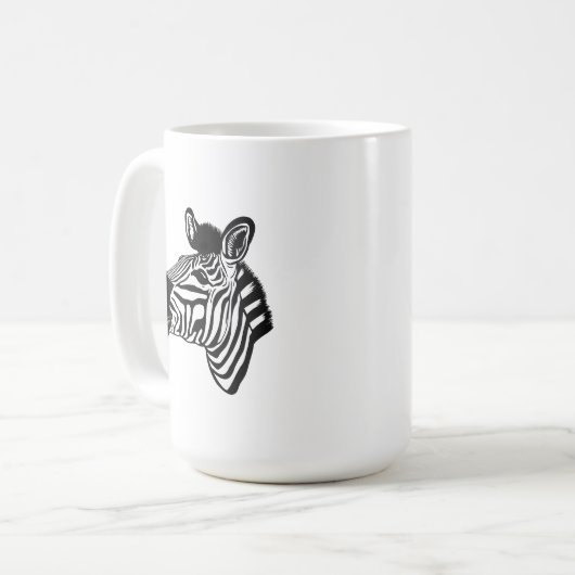 Zebra Kaffeetasse (Vorderseite Links)