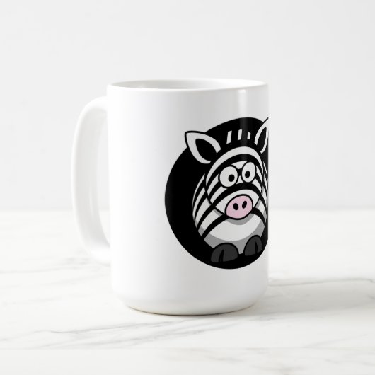 Zebra Kaffeetasse (Vorderseite Links)