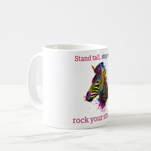 Zebra Kaffeetasse (Vorderseite Links)