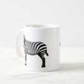 Zebra Kaffeetasse (Vorderseite Links)