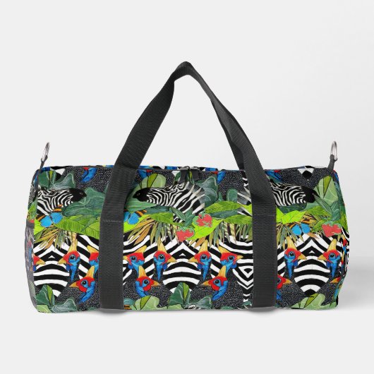Zebra kanga Duffle Bag (Rückseite)