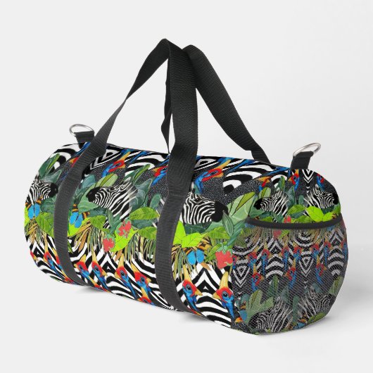 Zebra kanga Duffle Bag (Rechte Ecke)