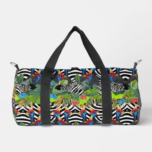 Zebra-Kanga-Turnbeutel Duffle Bag (Vorderseite)