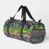 Zebra-Kanga-Turnbeutel Duffle Bag (Rechte Ecke)
