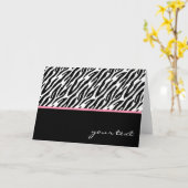 Zebra Karte (Gelbe Blume)