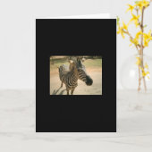 Zebra Karte (Gelbe Blume)