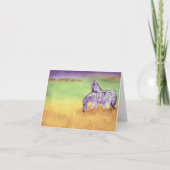 Zebra Karte (Vorderseite)