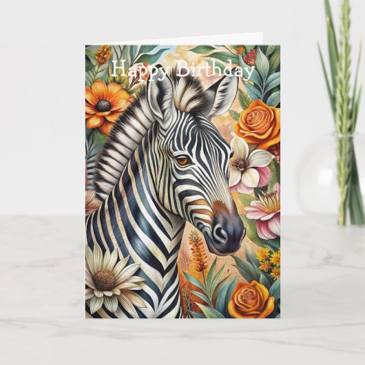 Zebra Karte (Vorderseite)