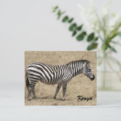 Zebra kenya postkarte (Stehend Vorderseite)