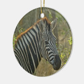Zebra Keramik Ornament (Links)