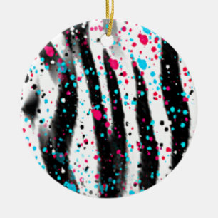 Zebra Keramik Ornament