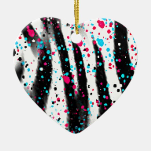 Zebra Keramik Ornament (Vorne)