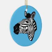 Zebra Keramik Ornament (Rechts)