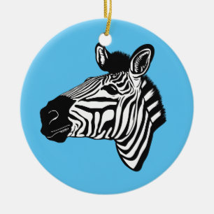 Zebra Keramik Ornament