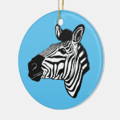 Zebra Keramik Ornament (Links)