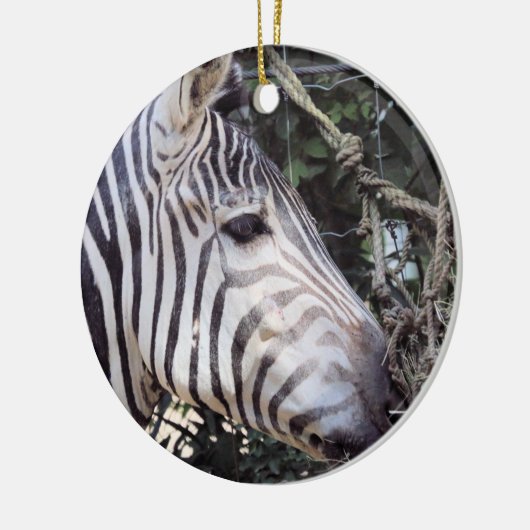 Zebra Keramik Ornament (Links)
