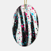 Zebra Keramik Ornament (Links)