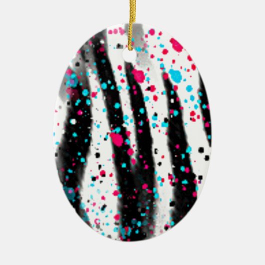 Zebra Keramik Ornament (Vorne)