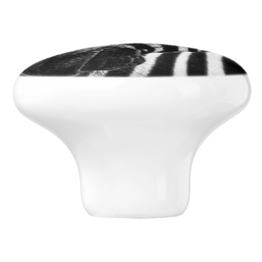 ZEBRA KERAMIKKNAUF (Seitenansicht)