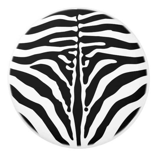 Zebra Keramikknauf (Vorderseite)