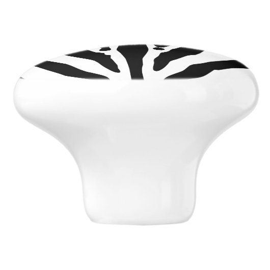 Zebra Keramikknauf (Seitenansicht)