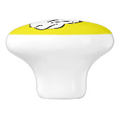 Zebra Keramikknauf (Seitenansicht)