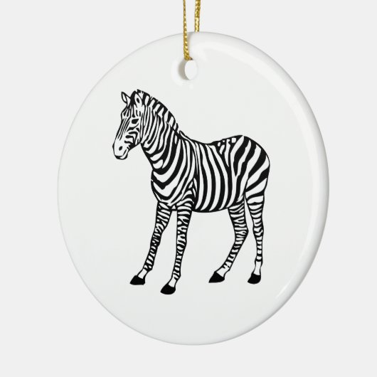 Zebra Keramikornament (Links)