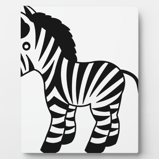 Zebra-Kinder Fotoplatte (Vorderseite)