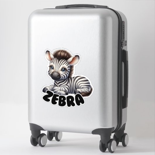ZEBRA - KINDERZIMMER STICKER (Koffer)
