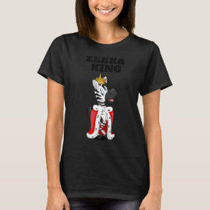 Zebra King Boys Zebra Mens Zebra 1 T-Shirt