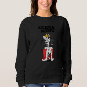 Zebra King Boys Zebra Mens Zebra Sweatshirt (Vorderseite)