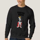 Zebra King Boys Zebra Mens Zebra Sweatshirt (Vorderseite)