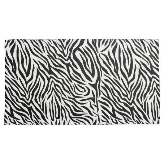 Zebra King Size Pillow Case Pair Kissenbezug (Vorderseite-Rechts)