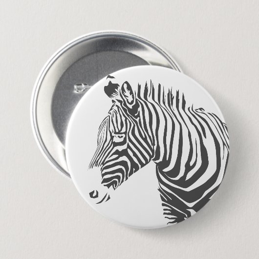 Zebra-Knopf Button (Vorne & Hinten)