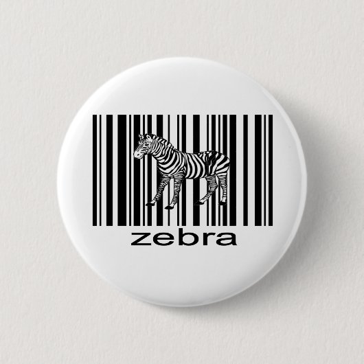 Zebra-Knopf Button (Vorderseite)