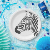 ZEBRA-KOPF PAPPTELLER (Party)