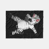 Zebra-Kostüm für Kinder Jungen Mädchen Zoo-Tierdru Fleecedecke (Vorderseite (Horizontal))