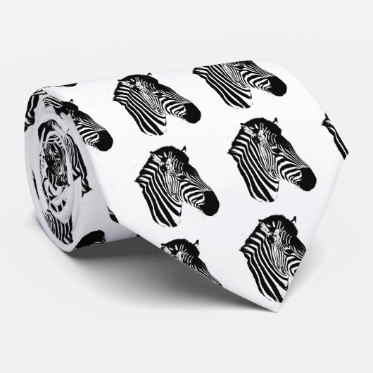 Zebra Krawatte (Gerollt)