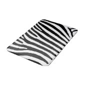 Zebra-kundenspezifische mittlere Bad-Matte Badematte (Schrägansicht)