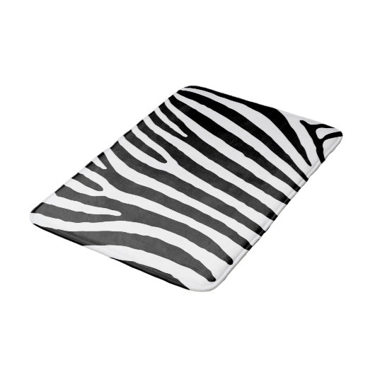 Zebra-kundenspezifische mittlere Bad-Matte Badematte (Schrägansicht)