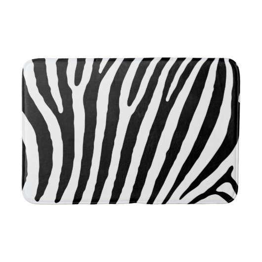Zebra-kundenspezifische mittlere Bad-Matte Badematte (Vorderseite)