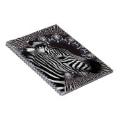 Zebra-Kunst-Notizbuch Notizblock (Rechte Seite)