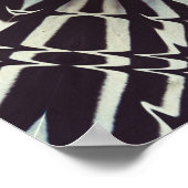 Zebra-Kunst-Plakat Poster (Ecke)