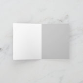 Zebra-Lächeln Notecard Karte (Innenseite)