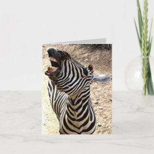 Zebra-Lächeln Notecard Karte