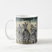 Zebra lachen - ein fröhliches Herz Kaffeetasse (Links)
