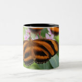 Zebra-langer Flügel-Schmetterling 2 Zweifarbige Tasse (Mittel)
