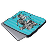 Zebra Laptop Case Sleeve (Vorne Knopf)