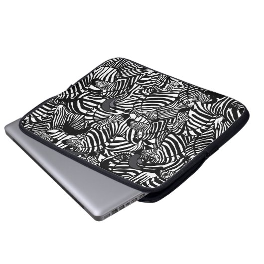 Zebra Laptop Sleeve Case (Vorne Knopf)